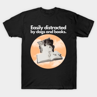 Easily Distracted By Dogs and Books Active T-Shirt T-Shirt